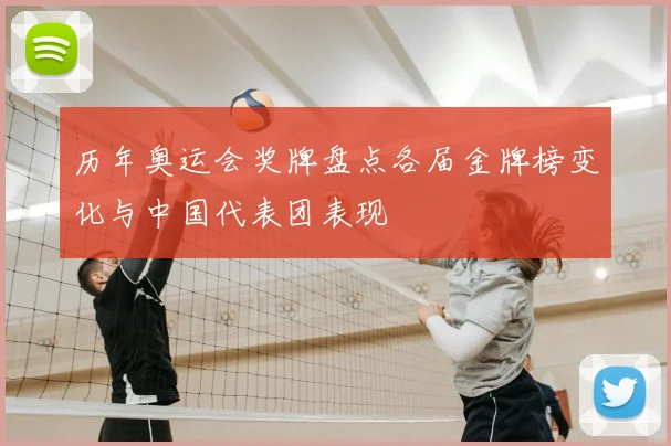 历年奥运会奖牌盘点各届金牌榜变化与中国代表团表现